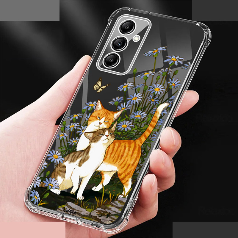 گارد مدل گربه و پروانه مناسب برای گوشی موبایل سامسونگ Galaxy A05s گارد مدل گربه و پروانه مناسب برای گوشی موبایل سامسونگ Galaxy A05s