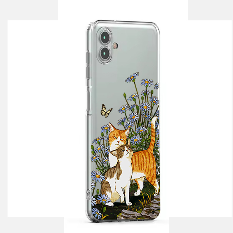 کاور طرح Cat & Butterfly مناسب برای گوشی موبایل سامسونگ Galaxy A06 کاور طرح Cat & Butterfly مناسب برای گوشی موبایل سامسونگ Galaxy A06