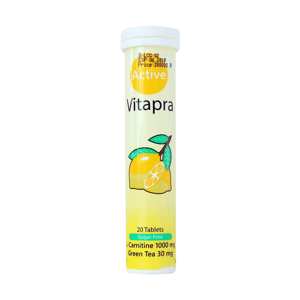 قرص جوشان ال کارنیتین و چای سبز ویتاپرا ۲۰ عددی قرص جوشان ال کارنیتین و چای سبز ویتاپرا ۲۰ عددی