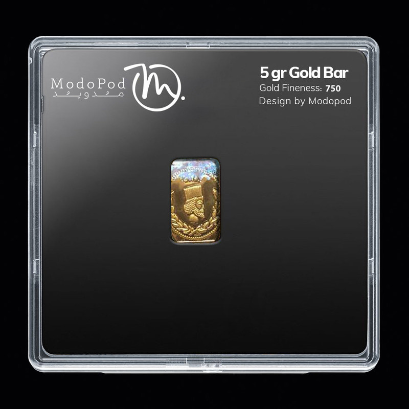 شمش طلا 18 عیار مدوپد مدل SG10086 شمش طلا 18 عیار مدوپد مدل SG10086