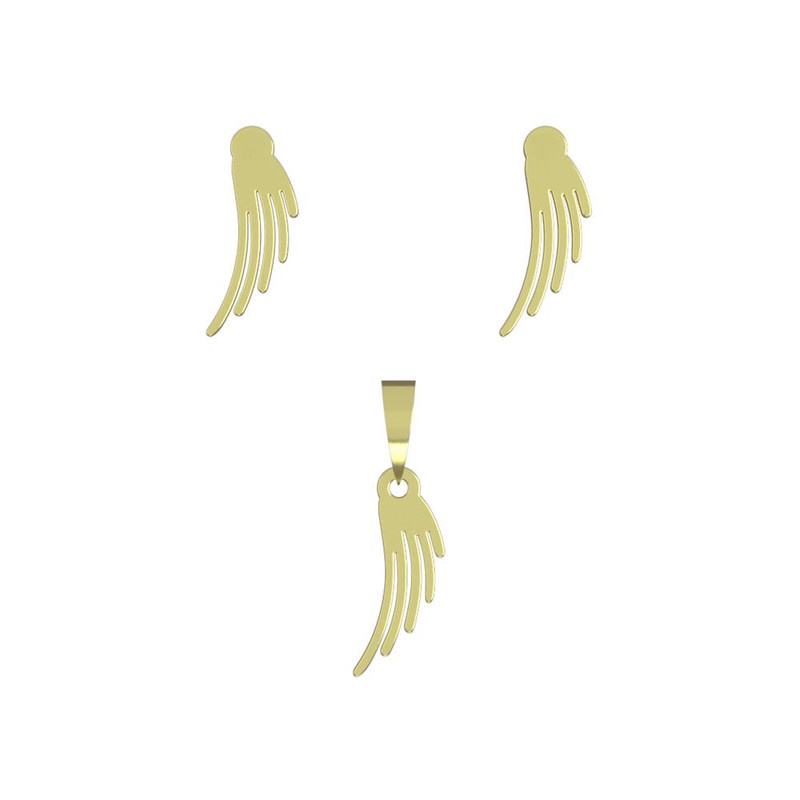 نیم ست طلا 18 عیار زنانه مدوپد مدل بال کد NA11871 نیم ست طلا 18 عیار زنانه مدوپد مدل بال کد NA11871