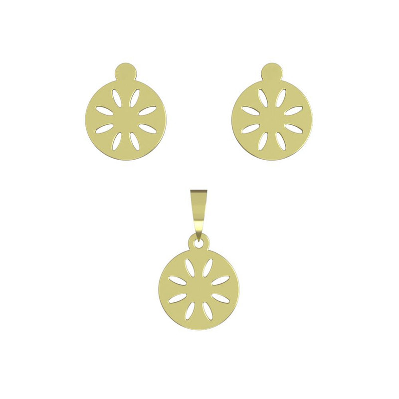 نیم ست طلا 18 عیار زنانه مدوپد مدل خورشید کد NA12158 نیم ست طلا 18 عیار زنانه مدوپد مدل خورشید کد NA12158