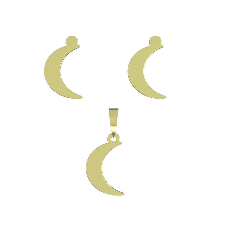 نیم ست طلا 18 عیار زنانه مدوپد مدل ماه کد NA12616 نیم ست طلا 18 عیار زنانه مدوپد مدل ماه کد NA12616