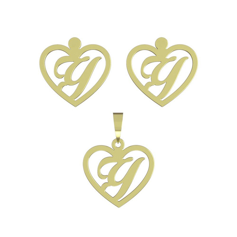 نیم ست طلا 18 عیار زنانه مدوپد مدل حرف y کد NA12946 نیم ست طلا 18 عیار زنانه مدوپد مدل حرف y کد NA12946