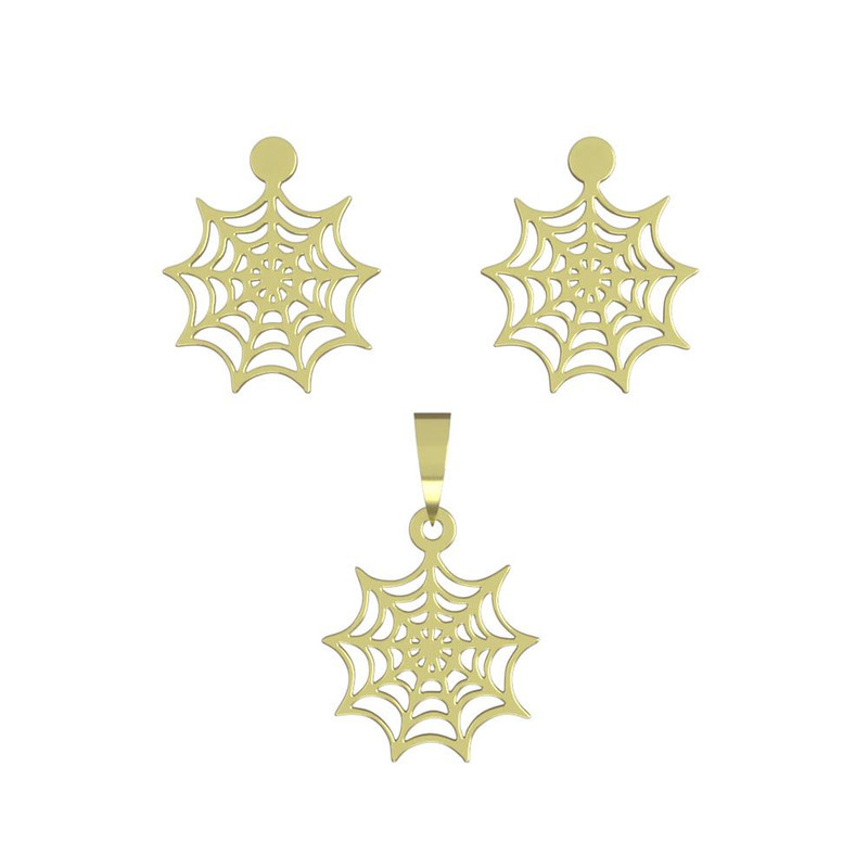 نیم ست طلا 18 عیار زنانه مدوپد مدل تارعنکبوت کد NA12981 نیم ست طلا 18 عیار زنانه مدوپد مدل تارعنکبوت کد NA12981