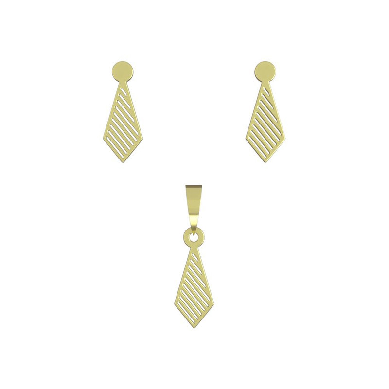 نیم ست طلا 18 عیار زنانه مدوپد مدل کراوات کد NA13120 نیم ست طلا 18 عیار زنانه مدوپد مدل کراوات کد NA13120