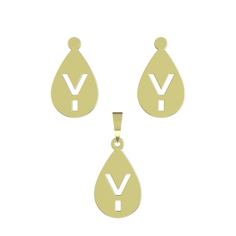 نیم ست طلا 18 عیار زنانه مدوپد مدل حرف y کد NA13138 نیم ست طلا 18 عیار زنانه مدوپد مدل حرف y کد NA13138