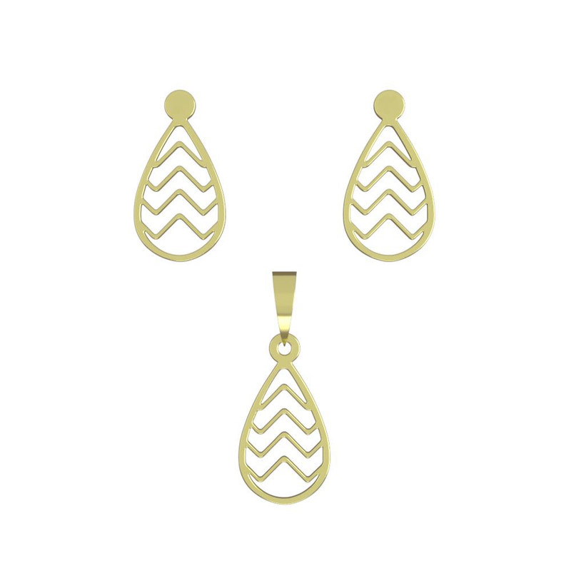 نیم ست طلا 18 عیار زنانه مدوپد مدل مستطیل کد NA13856 نیم ست طلا 18 عیار زنانه مدوپد مدل مستطیل کد NA13856