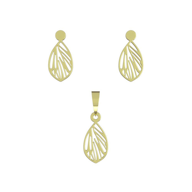 نیم ست طلا 18 عیار زنانه مدوپد مدل هندسی کد NA13949 نیم ست طلا 18 عیار زنانه مدوپد مدل هندسی کد NA13949