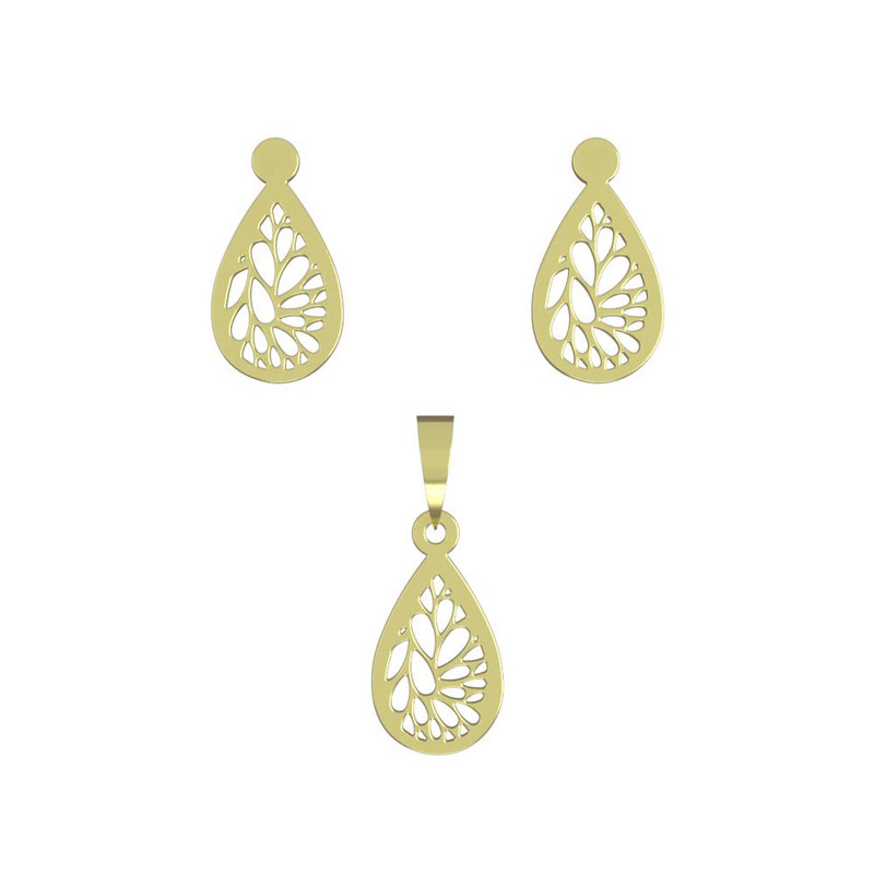 نیم ست طلا 18 عیار زنانه مدوپد مدل هندسی کد NA14445 نیم ست طلا 18 عیار زنانه مدوپد مدل هندسی کد NA14445