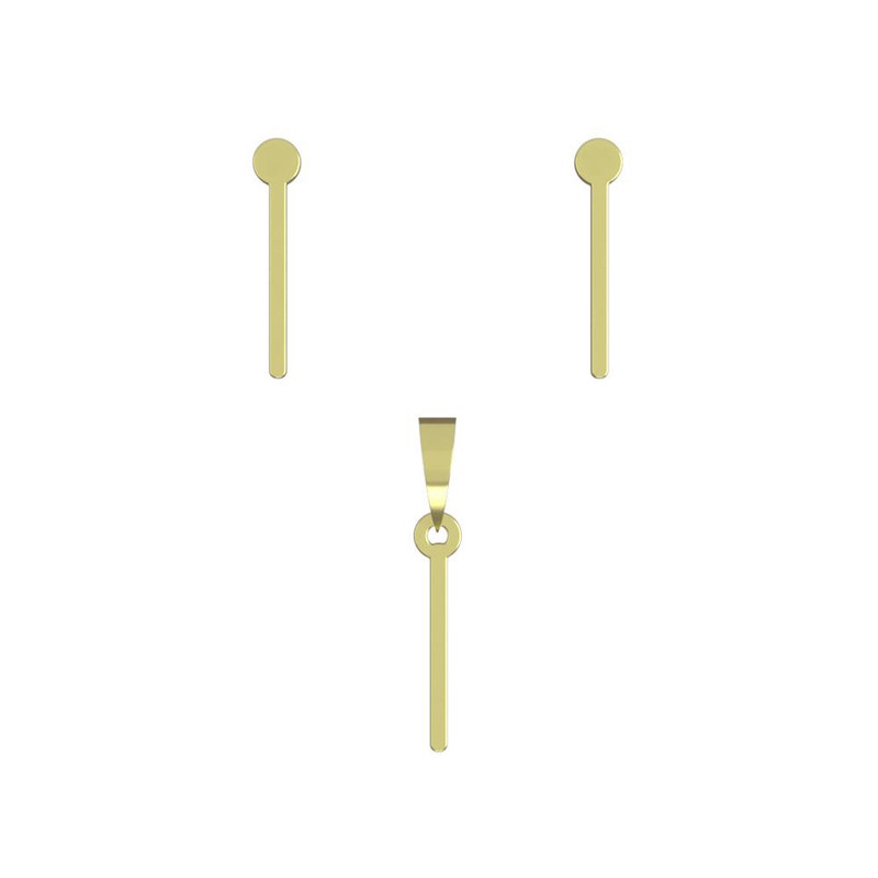 نیم ست طلا 18 عیار زنانه مدوپد مدل مستطیل کد NA14920 نیم ست طلا 18 عیار زنانه مدوپد مدل مستطیل کد NA14920