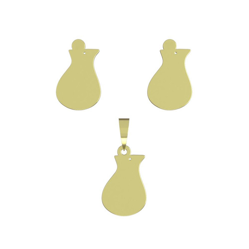 نیم ست طلا 18 عیار زنانه مدوپد مدل هندسی کد NA15066 نیم ست طلا 18 عیار زنانه مدوپد مدل هندسی کد NA15066