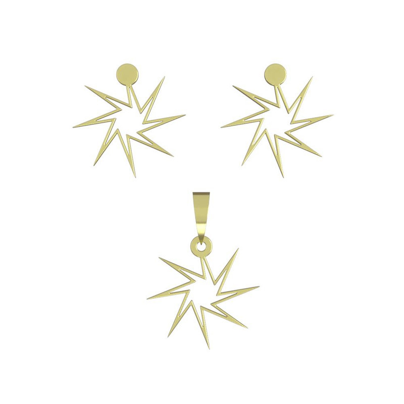 نیم ست طلا 18 عیار زنانه مدوپد مدل ستاره کد NA15561 نیم ست طلا 18 عیار زنانه مدوپد مدل ستاره کد NA15561