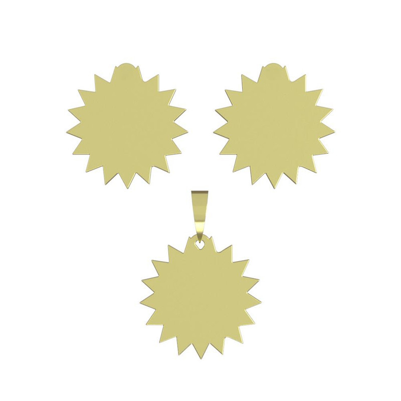 نیم ست طلا 18 عیار زنانه مدوپد مدل ستاره کد NA15636 نیم ست طلا 18 عیار زنانه مدوپد مدل ستاره کد NA15636