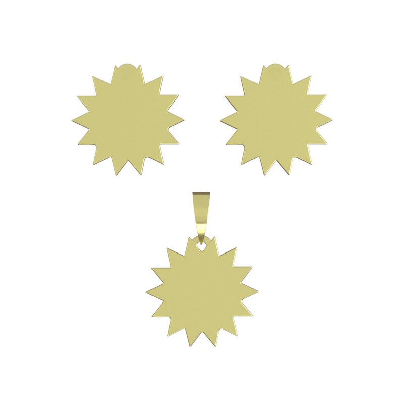 نیم ست طلا 18 عیار زنانه مدوپد مدل ستاره کد NA15637 نیم ست طلا 18 عیار زنانه مدوپد مدل ستاره کد NA15637