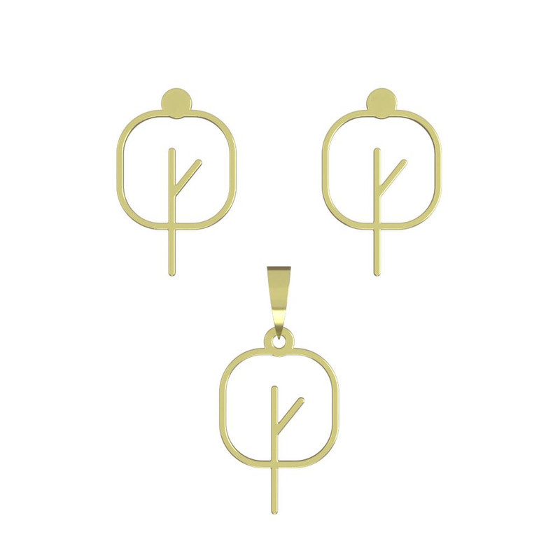 نیم ست طلا 18 عیار زنانه مدوپد مدل درخت کد NA15834 نیم ست طلا 18 عیار زنانه مدوپد مدل درخت کد NA15834