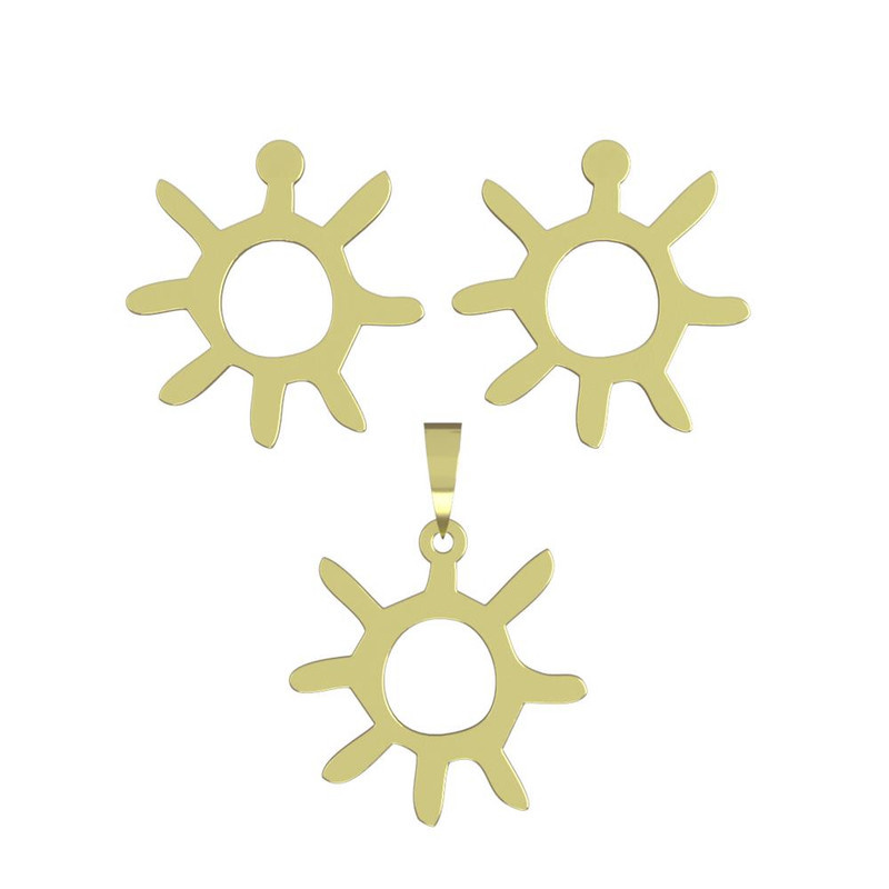 نیم ست طلا 18 عیار زنانه مدوپد مدل خورشید کد NA16172 نیم ست طلا 18 عیار زنانه مدوپد مدل خورشید کد NA16172