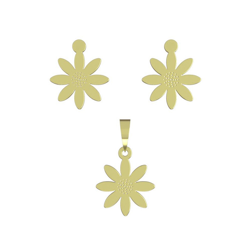 نیم ست طلا 18 عیار زنانه مدوپد مدل خورشید کد NA11105 نیم ست طلا 18 عیار زنانه مدوپد مدل خورشید کد NA11105