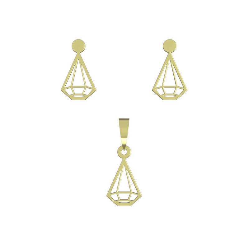 نیم ست طلا 18 عیار زنانه مدوپد مدل الماس کد NA11194 نیم ست طلا 18 عیار زنانه مدوپد مدل الماس کد NA11194