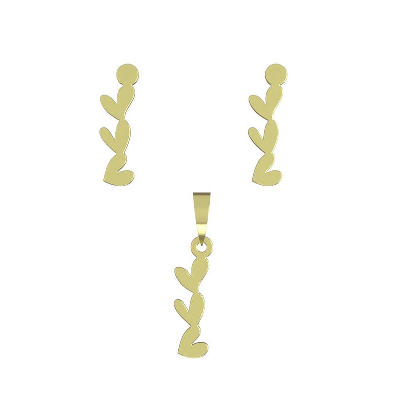 نیم ست طلا 18 عیار زنانه مدوپد مدل قلب کد NA11257 نیم ست طلا 18 عیار زنانه مدوپد مدل قلب کد NA11257