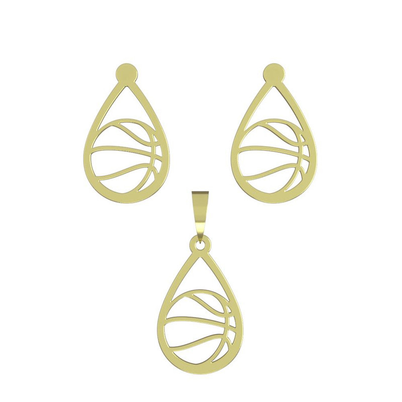 نیم ست طلا 18 عیار زنانه مدوپد مدل بسکتبال کد NA11262 نیم ست طلا 18 عیار زنانه مدوپد مدل بسکتبال کد NA11262