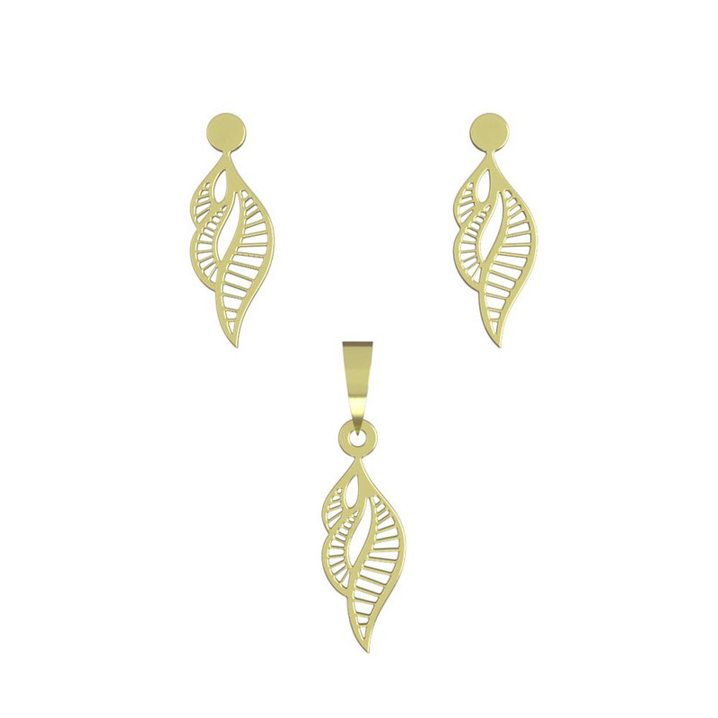 نیم ست طلا 18 عیار زنانه مدوپد مدل هندسی کد NA11383 نیم ست طلا 18 عیار زنانه مدوپد مدل هندسی کد NA11383