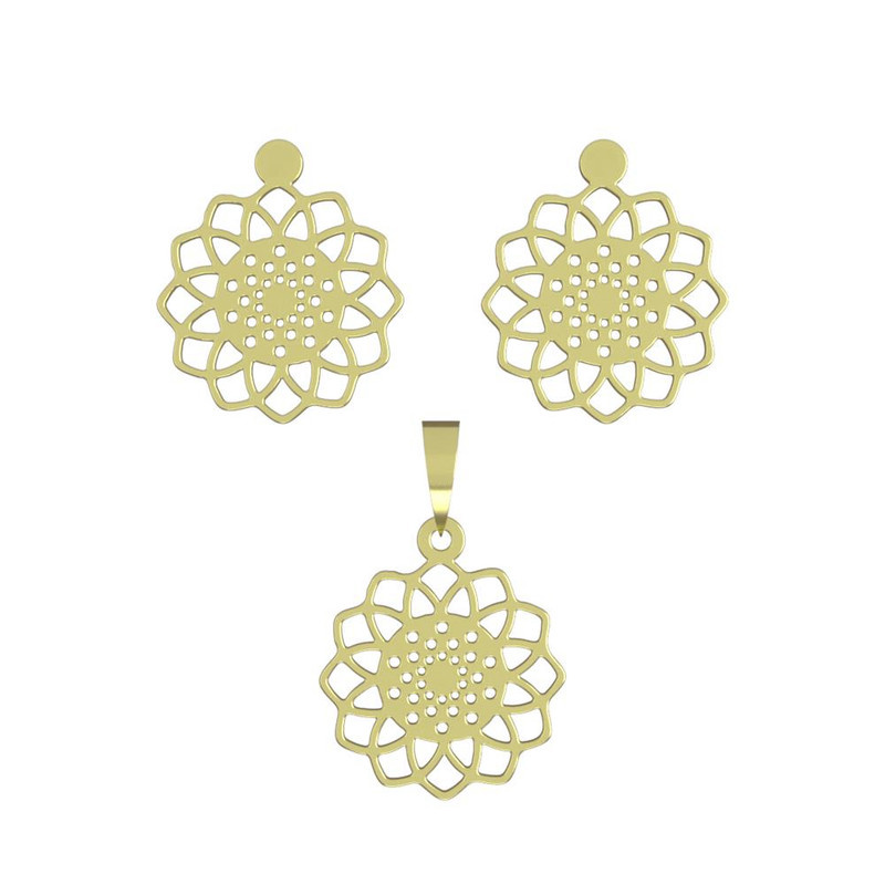 نیم ست طلا 18 عیار زنانه مدوپد مدل هندسی کد NA11452 نیم ست طلا 18 عیار زنانه مدوپد مدل هندسی کد NA11452