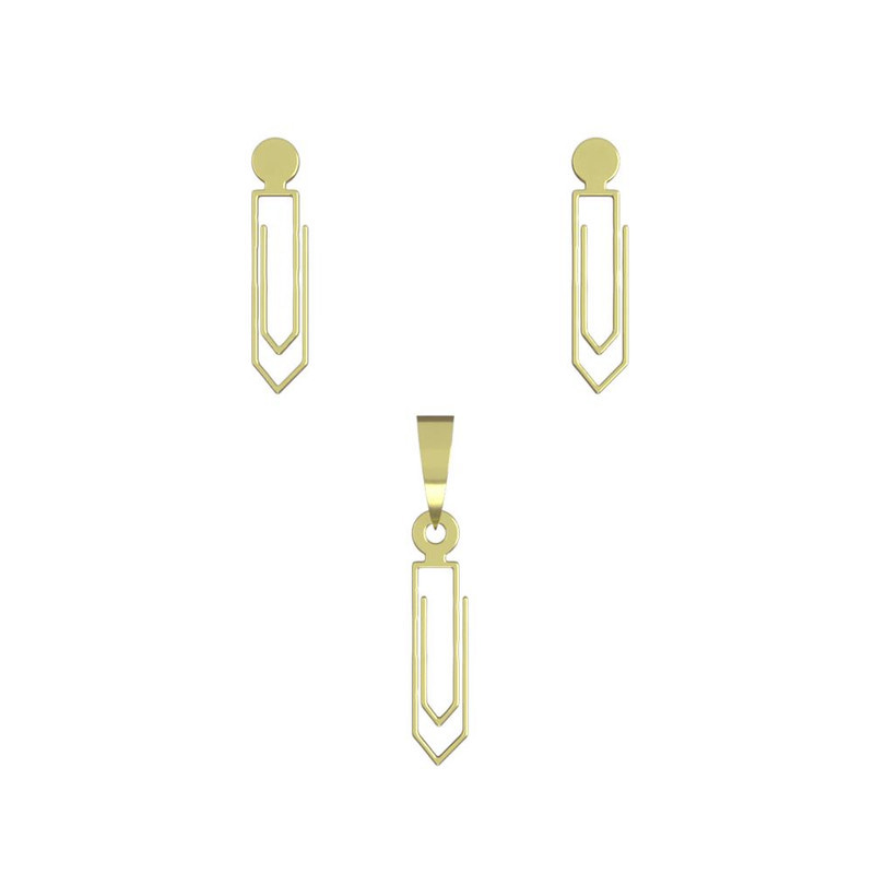 نیم ست طلا 18 عیار زنانه مدوپد مدل کلیپس کد NA11502 نیم ست طلا 18 عیار زنانه مدوپد مدل کلیپس کد NA11502