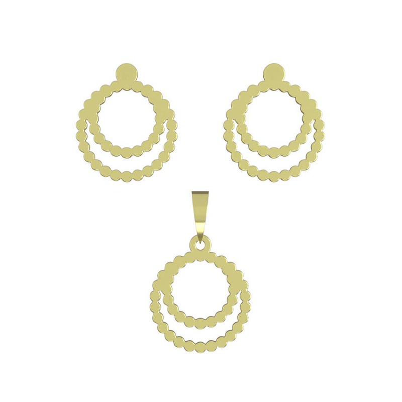 نیم ست طلا 18 عیار زنانه مدوپد مدل حلقه کد NA11556 نیم ست طلا 18 عیار زنانه مدوپد مدل حلقه کد NA11556