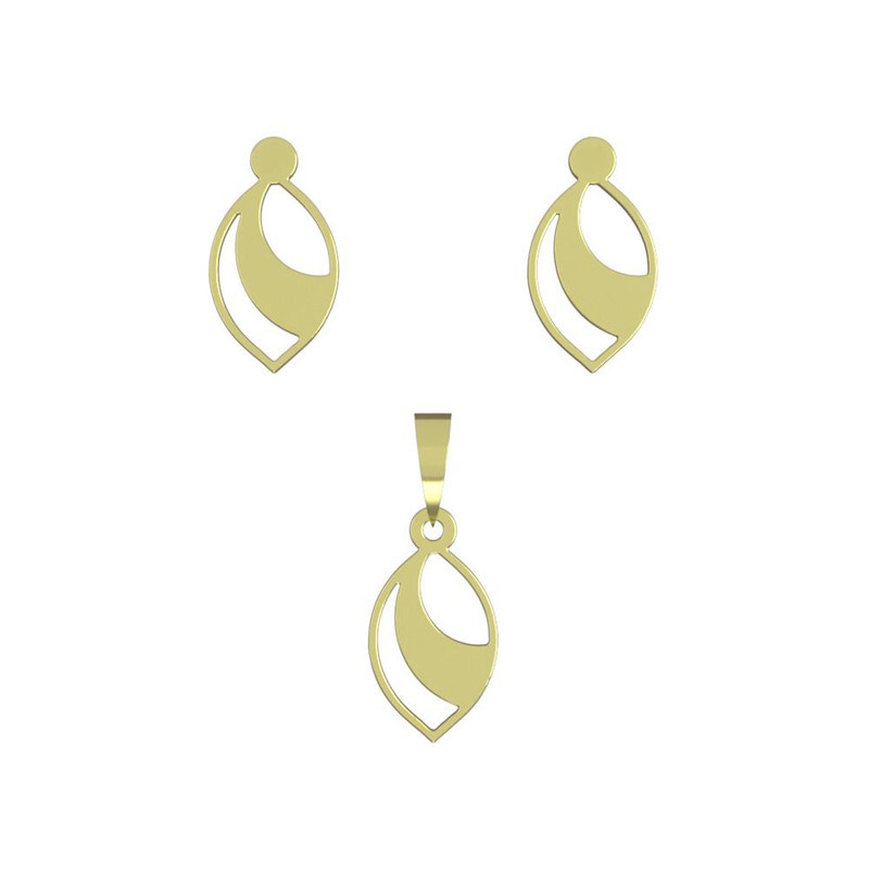 نیم ست طلا 18 عیار زنانه مدوپد مدل هندسی کد NA11611 نیم ست طلا 18 عیار زنانه مدوپد مدل هندسی کد NA11611