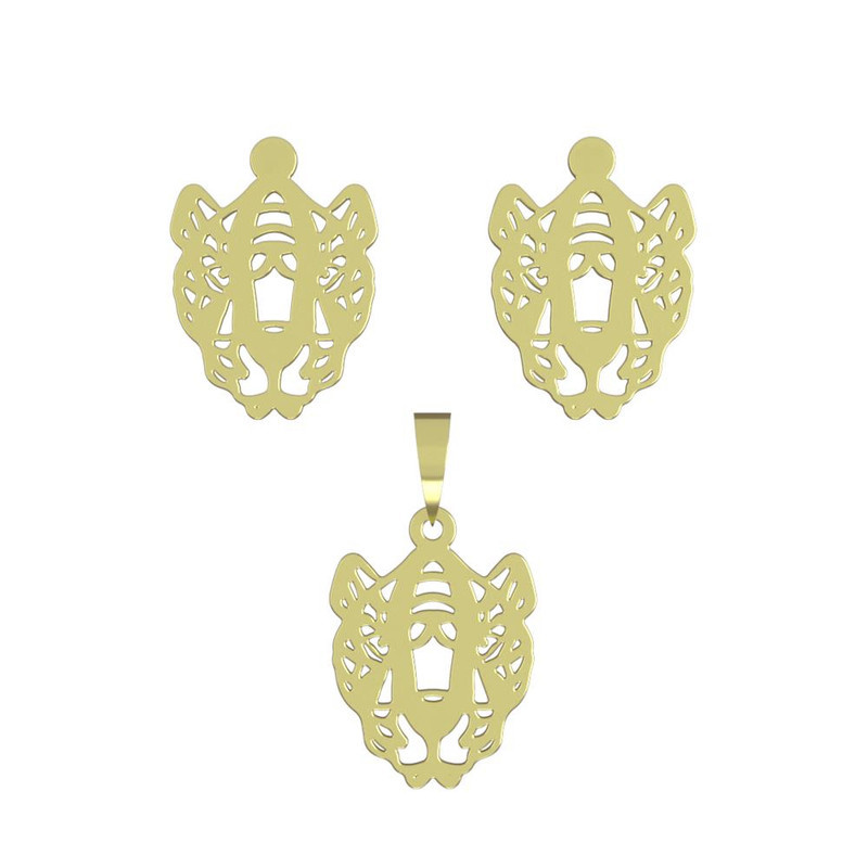 نیم ست طلا 18 عیار زنانه مدوپد مدل ببر کد NA11644 نیم ست طلا 18 عیار زنانه مدوپد مدل ببر کد NA11644