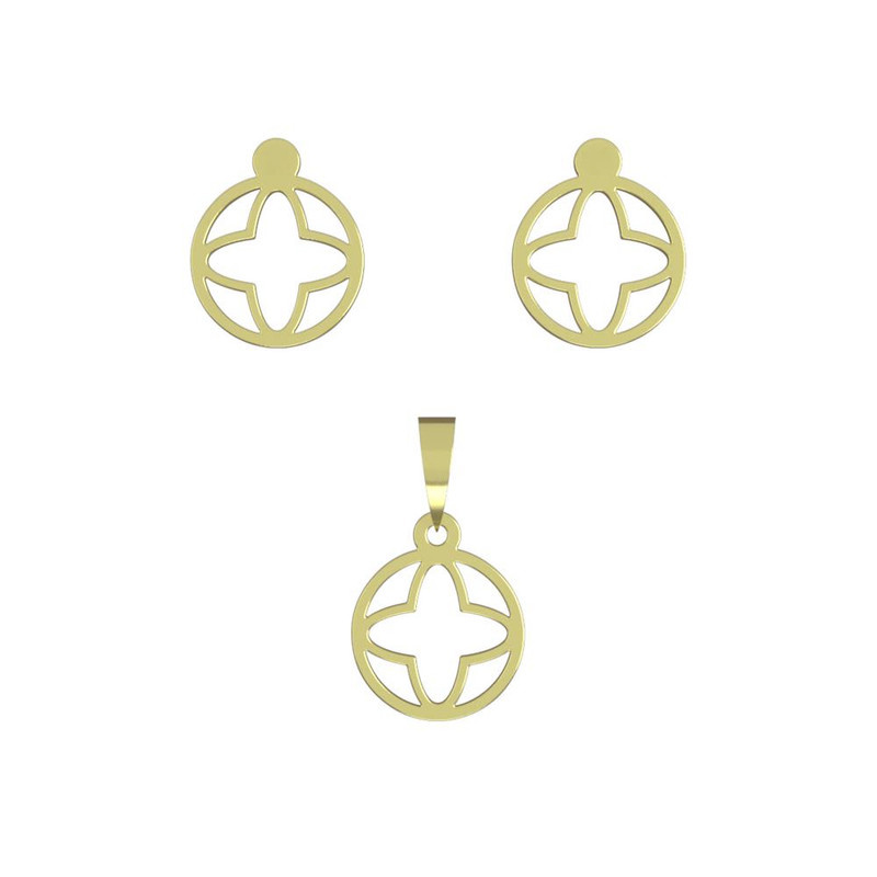 نیم ست طلا 18 عیار زنانه مدوپد مدل ستاره کد NA11679 نیم ست طلا 18 عیار زنانه مدوپد مدل ستاره کد NA11679