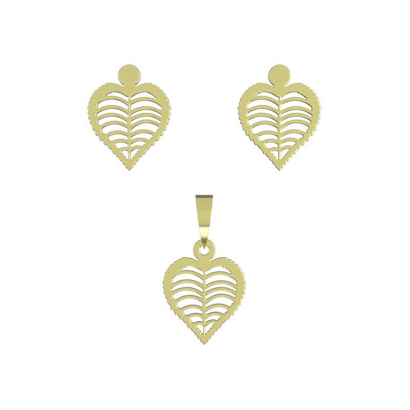 نیم ست طلا 18 عیار زنانه مدوپد مدل قلب کد NA11720 نیم ست طلا 18 عیار زنانه مدوپد مدل قلب کد NA11720