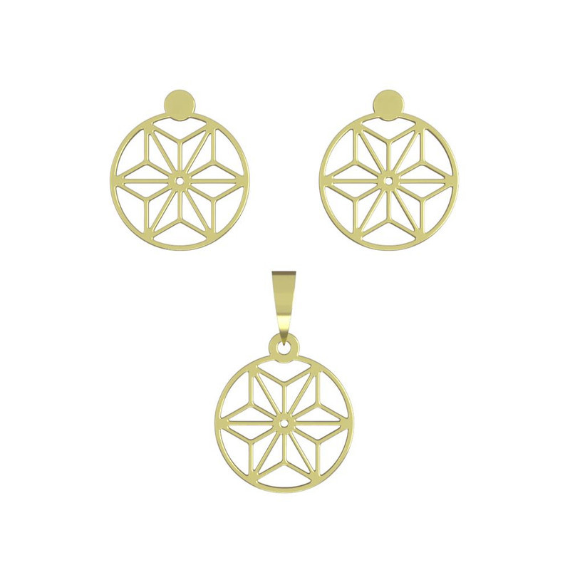 نیم ست طلا 18 عیار زنانه مدوپد مدل ستاره کد NA11811 نیم ست طلا 18 عیار زنانه مدوپد مدل ستاره کد NA11811