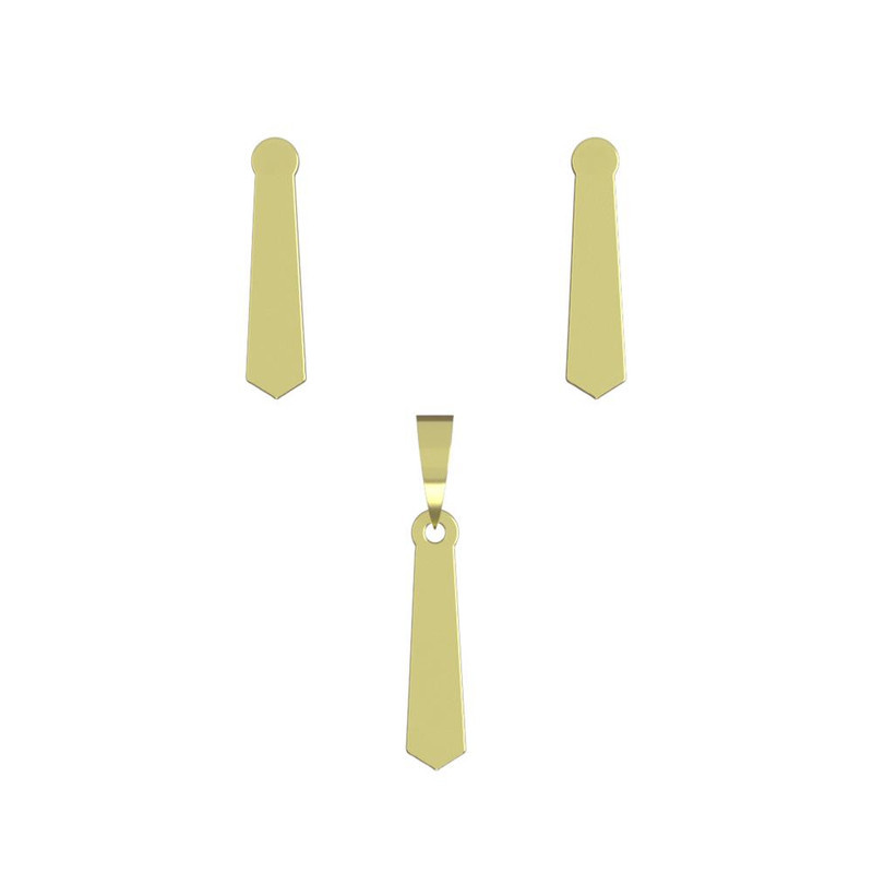 نیم ست طلا 18 عیار زنانه مدوپد مدل کراوات کد NA11822 نیم ست طلا 18 عیار زنانه مدوپد مدل کراوات کد NA11822