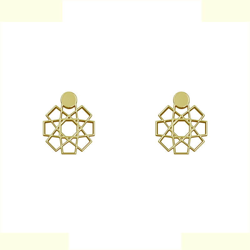 گوشواره طلا 18 عیار زنانه مدوپد مدل اسلیمی کد GA1-10064 گوشواره طلا 18 عیار زنانه مدوپد مدل اسلیمی کد GA1-10064