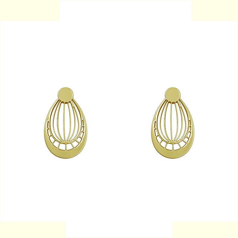 گوشواره طلا 18 عیار زنانه مدوپد مدل اشک کد GA1-10073