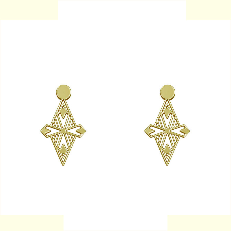 گوشواره طلا 18 عیار زنانه مدوپد مدل لوزی کد GA1-10097 گوشواره طلا 18 عیار زنانه مدوپد مدل لوزی کد GA1-10097