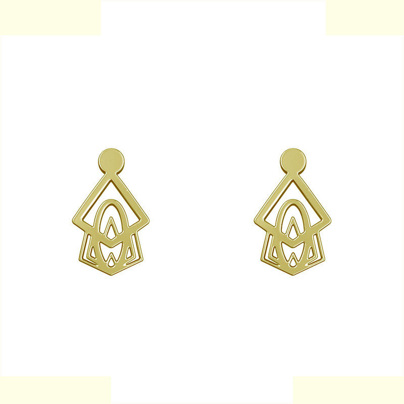 گوشواره طلا 18 عیار زنانه مدوپد مدل هندسی کد GA1-10133 گوشواره طلا 18 عیار زنانه مدوپد مدل هندسی کد GA1-10133