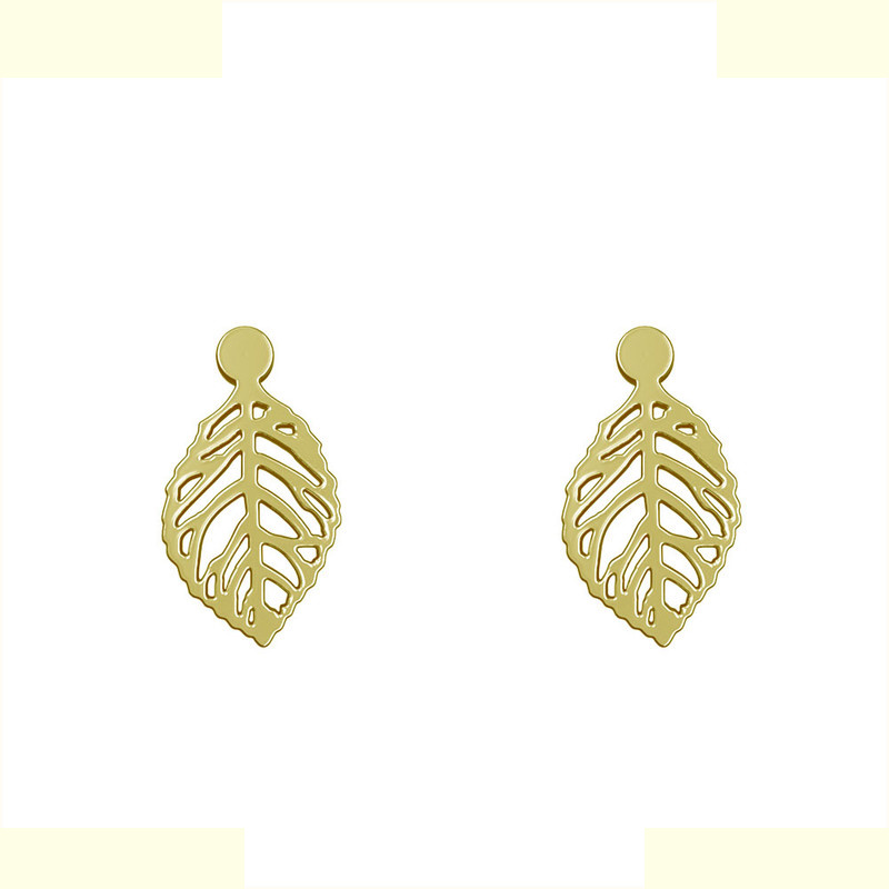 گوشواره طلا 18 عیار زنانه مدوپد مدل برگ کد GA1-10142 گوشواره طلا 18 عیار زنانه مدوپد مدل برگ کد GA1-10142