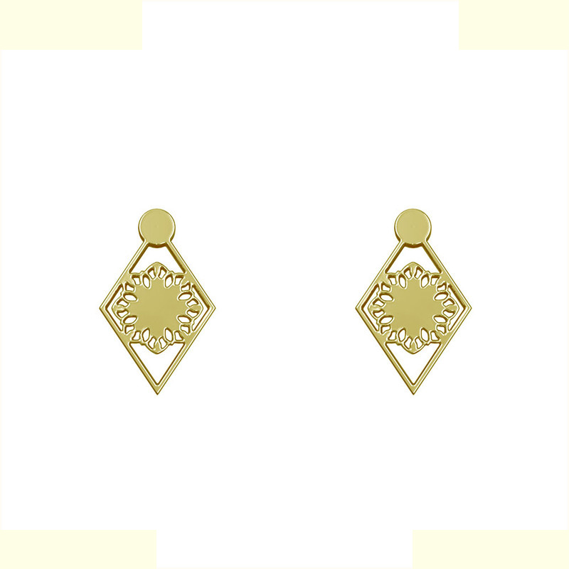 گوشواره طلا 18 عیار زنانه مدوپد مدل هندسی کد GA1-10186 گوشواره طلا 18 عیار زنانه مدوپد مدل هندسی کد GA1-10186