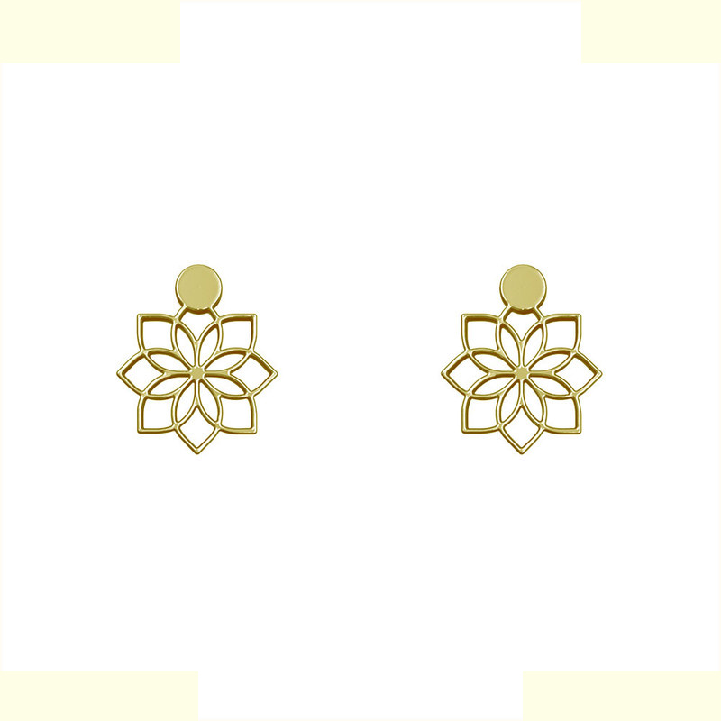 گوشواره طلا 18 عیار زنانه مدوپد مدل گل کد GA1-10215 گوشواره طلا 18 عیار زنانه مدوپد مدل گل کد GA1-10215