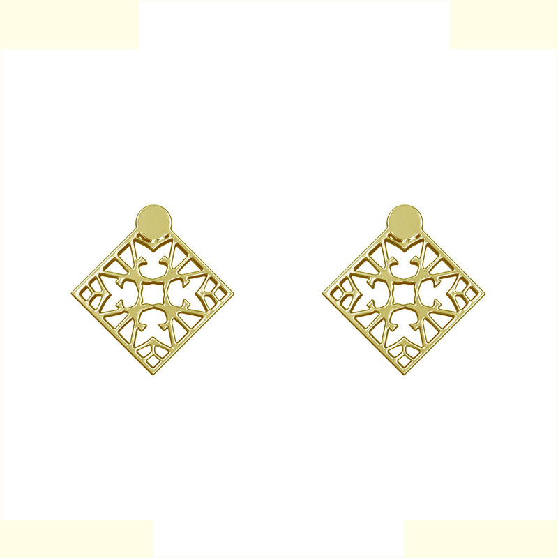 گوشواره طلا 18 عیار زنانه مدوپد مدل لوزی کد GA1-10272 گوشواره طلا 18 عیار زنانه مدوپد مدل لوزی کد GA1-10272