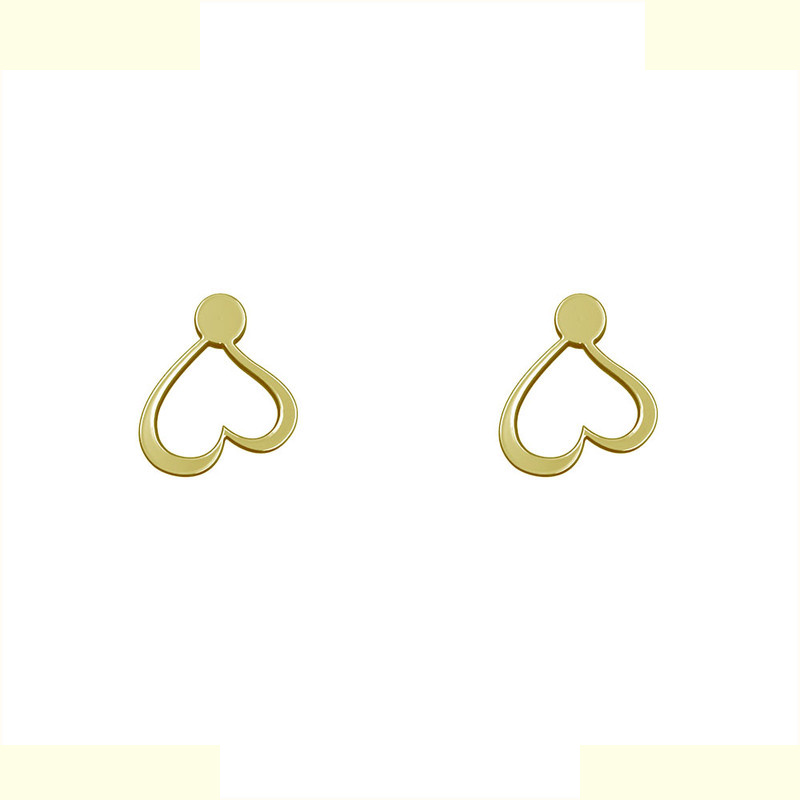 گوشواره طلا 18 عیار زنانه مدوپد مدل قلب کد GA1-10280 گوشواره طلا 18 عیار زنانه مدوپد مدل قلب کد GA1-10280