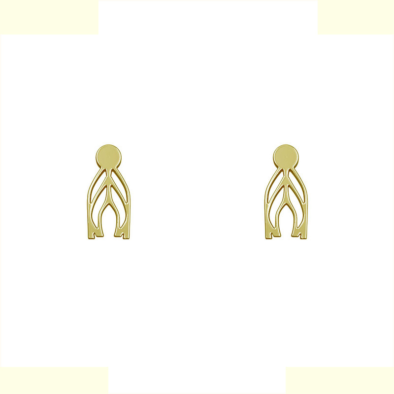 گوشواره طلا 18 عیار زنانه مدوپد مدل هندسی کد GA1-10291 گوشواره طلا 18 عیار زنانه مدوپد مدل هندسی کد GA1-10291