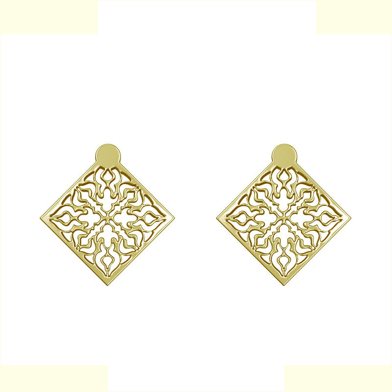 گوشواره طلا 18 عیار زنانه مدوپد مدل اسلیمی کد GA1-10362 گوشواره طلا 18 عیار زنانه مدوپد مدل اسلیمی کد GA1-10362