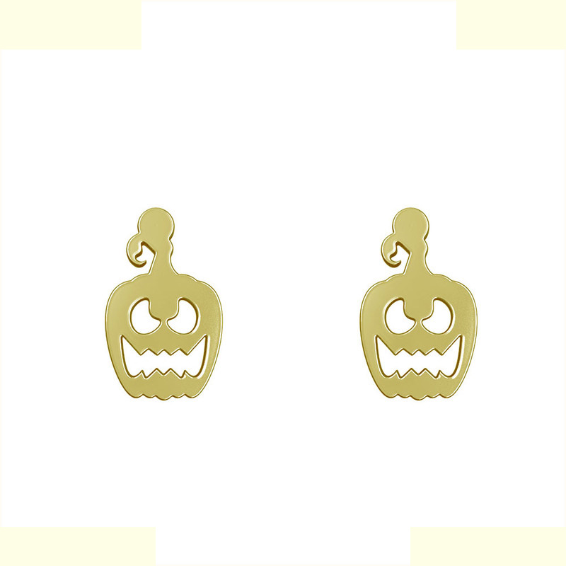 گوشواره طلا 18 عیار زنانه مدوپد مدل کدو هالووین کد GA1-10378 گوشواره طلا 18 عیار زنانه مدوپد مدل کدو هالووین کد GA1-10378