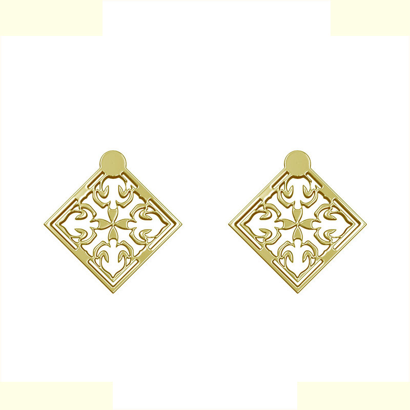 گوشواره طلا 18 عیار زنانه مدوپد مدل اسلیمی کد GA1-10388 گوشواره طلا 18 عیار زنانه مدوپد مدل اسلیمی کد GA1-10388