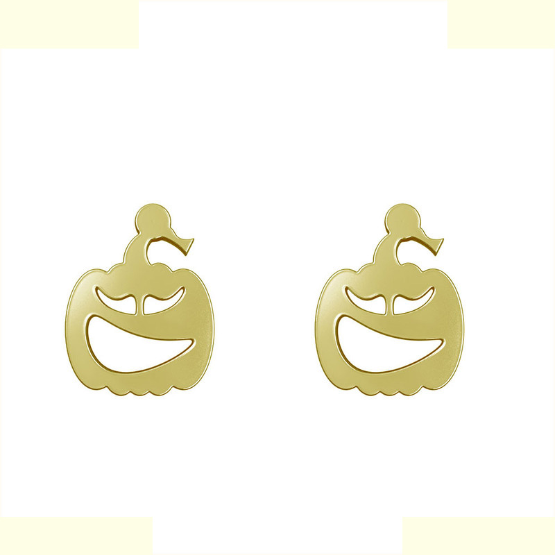 گوشواره طلا 18 عیار زنانه مدوپد مدل کدو هالووین کد GA1-10401 گوشواره طلا 18 عیار زنانه مدوپد مدل کدو هالووین کد GA1-10401