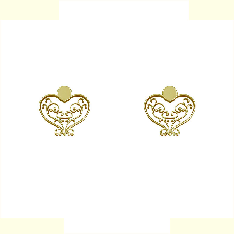 گوشواره طلا 18 عیار زنانه مدوپد مدل قلب کد GA1-10420 گوشواره طلا 18 عیار زنانه مدوپد مدل قلب کد GA1-10420